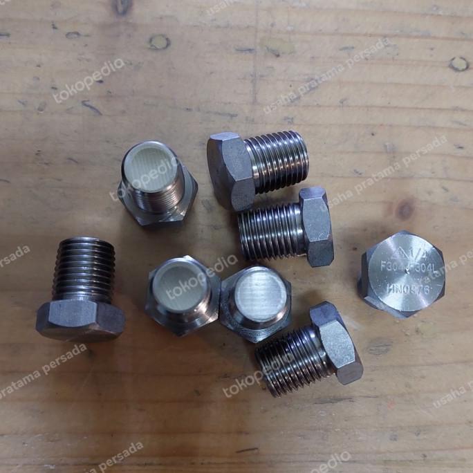 Jual Plug class 3000 stainless steel ss 304 1 1/4 inch NPT usahaprat44 ...