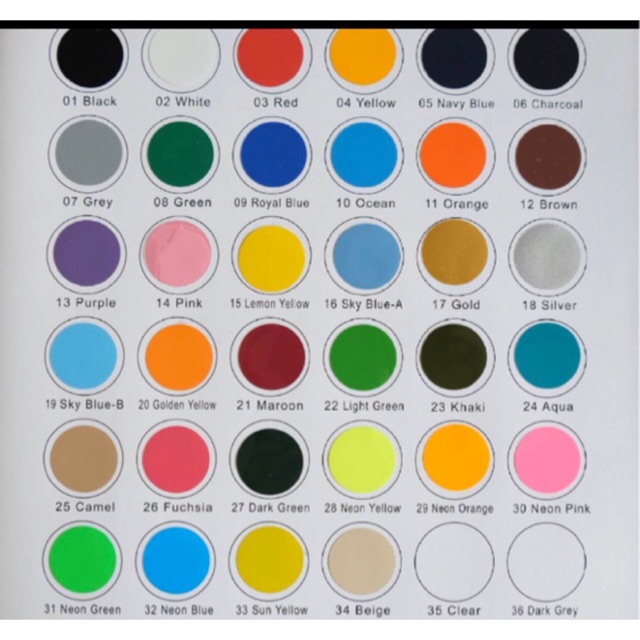 Jual Polyflex pu korea warna 1-34 meteran /polyflexcutting ...