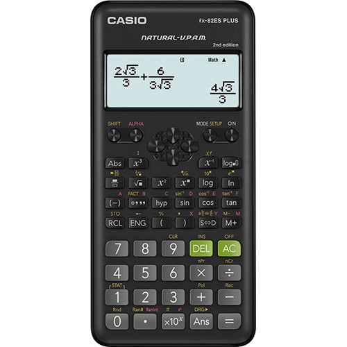 CASIO KALKULATOR FX-82ESPLUS BK - 2nd edition - Kalkulator Sekolah/Kuliah - Scientific/Saintifik - 252 fungsi
