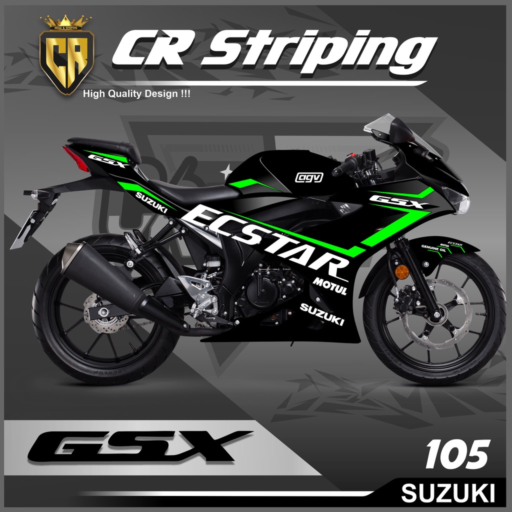 Jual Cutting Sticker GSX 150 R - Aksesoris Motor Stiker GSX 150 R ...
