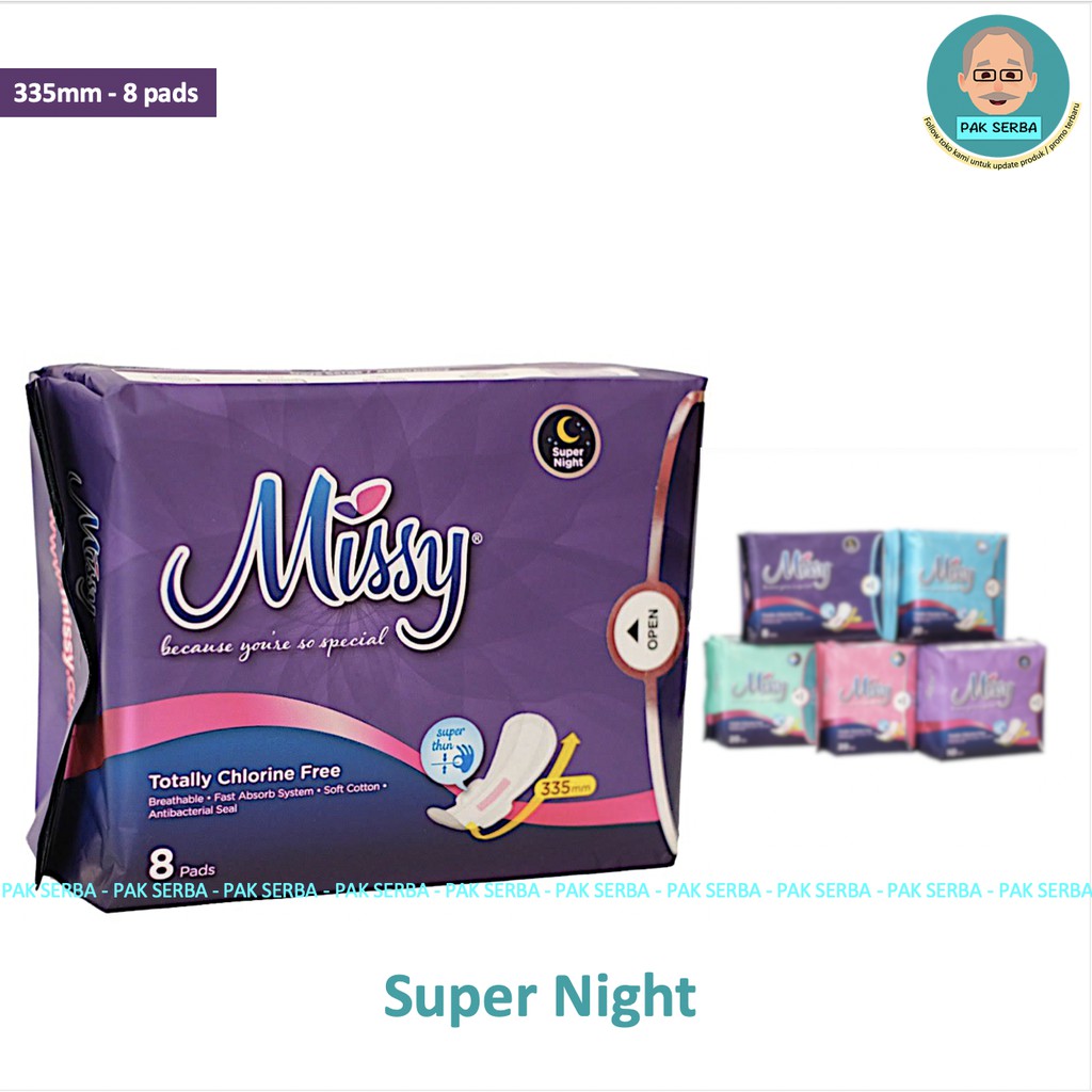 Jual Pembalut Wanita Pembalut Missy Pantyliner Mini Day Night Super N Shopee Indonesia 5424