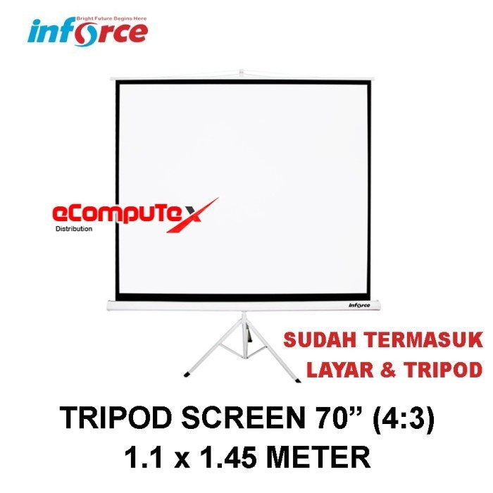 Jual LAYAR PROYEKTOR INFORCE 70