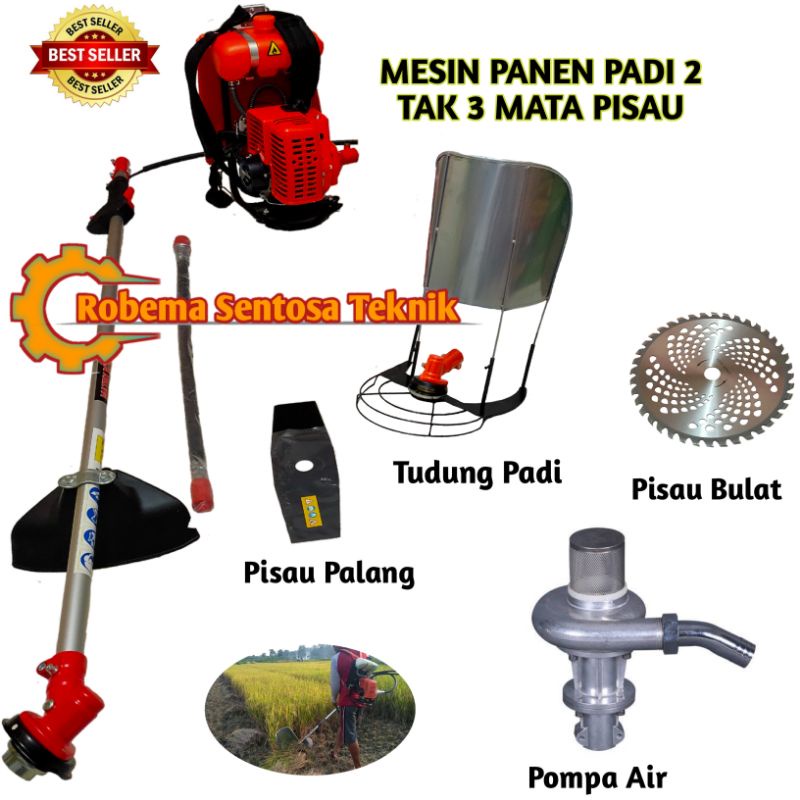 Jual Mesin Potong Rumput BG-328 Paket Tudung Padi Pompa Air 4 in 1 ...