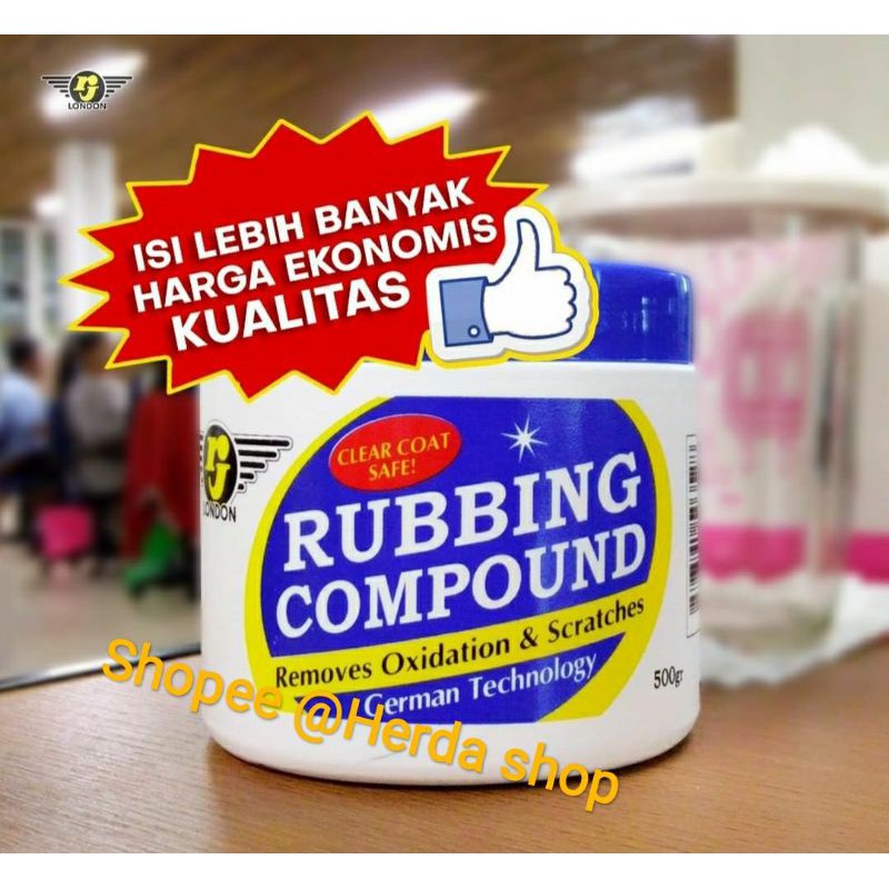 Jual kompound rj 500 gram kompon compound mobil motor wax bukan 3m, kit