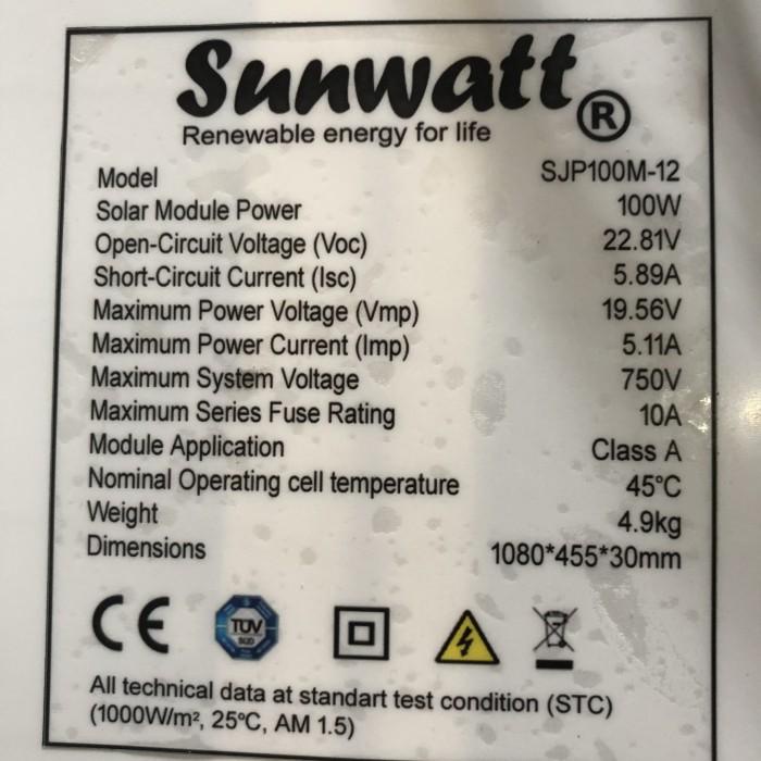 Jual Solar panel / solar cell / panel surya 100wp mono overlapping ...