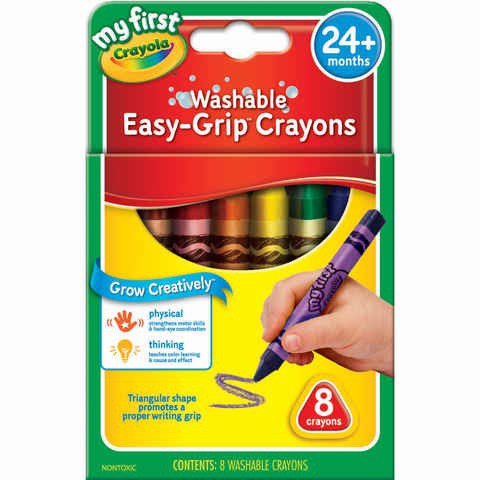 Jual My First Crayola Washable Easy Grip 8 Crayons untuk anak 24 bulan ...
