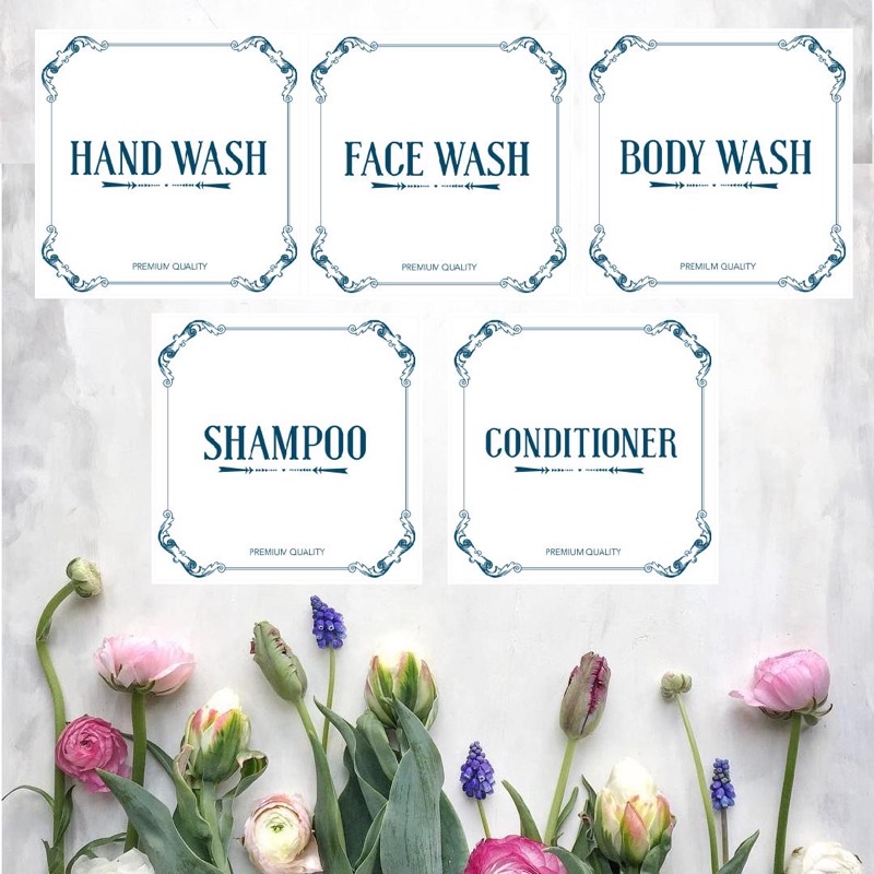 Jual sticker botol waterproof 5x5cm - sticker label botol - sticker ...