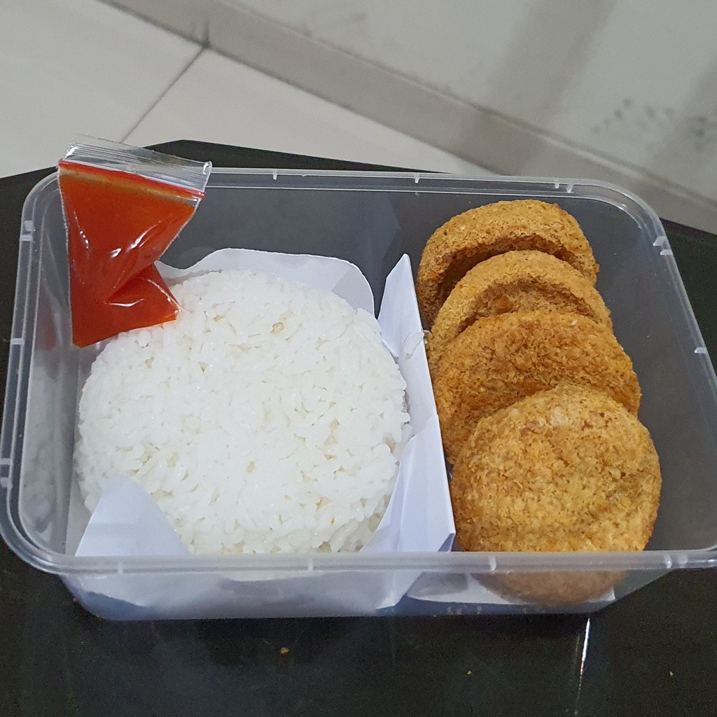 Jual Crispy Chicken Nugget + Rice Halal #Naget #Nasi #Halal #Enak # ...