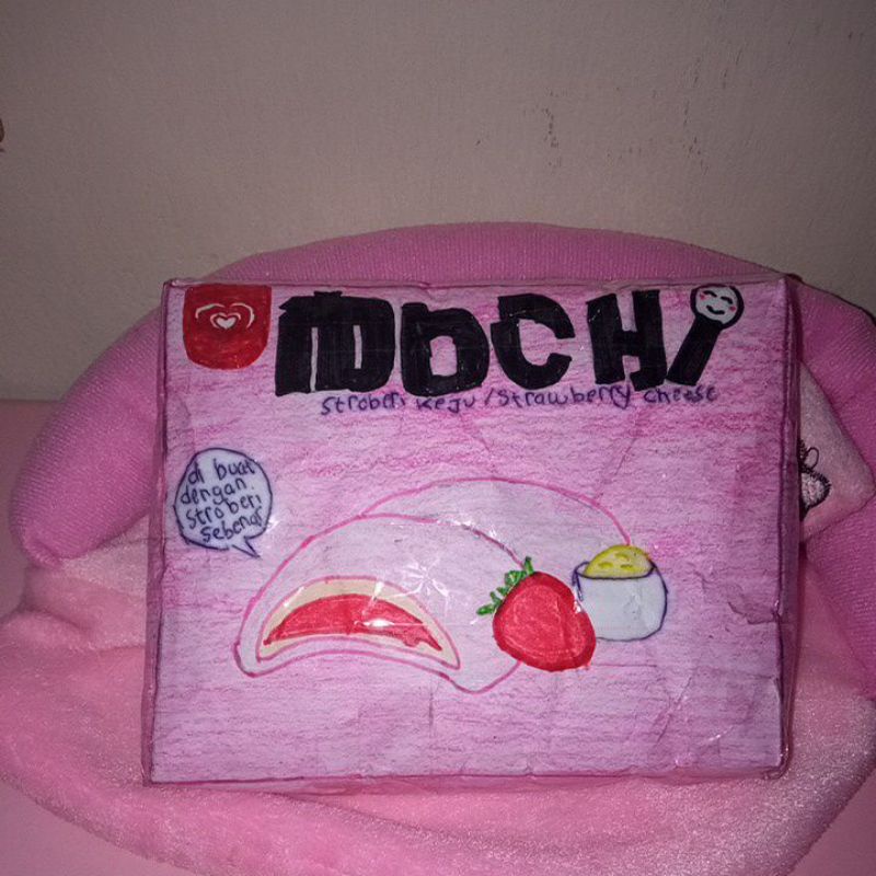 Jual Paper Squishy||Ice cream Mochi strawberry keju | Shopee Indonesia