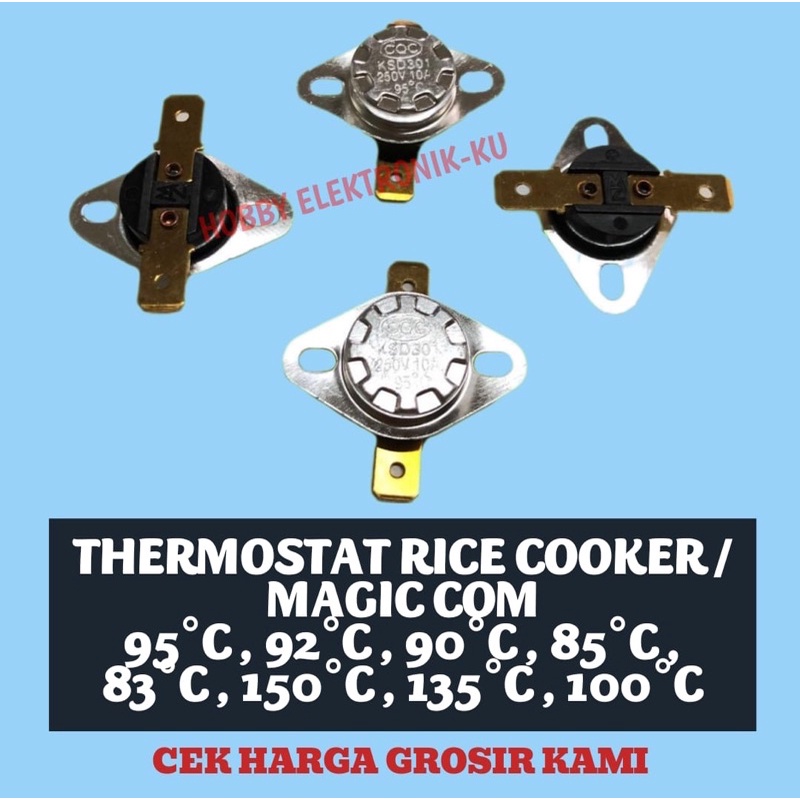 Jual THERMOSTAT RICE COOKER 90C 92C 90C 85C 80C 150C 135C 100C ...
