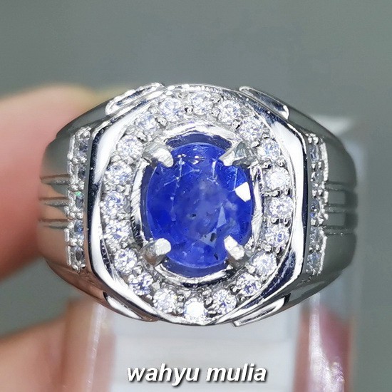 Jual Cincin Batu Akik Blue Safir Srilangka Ceylon Asli Kode 1965 Shopee Indonesia 2158