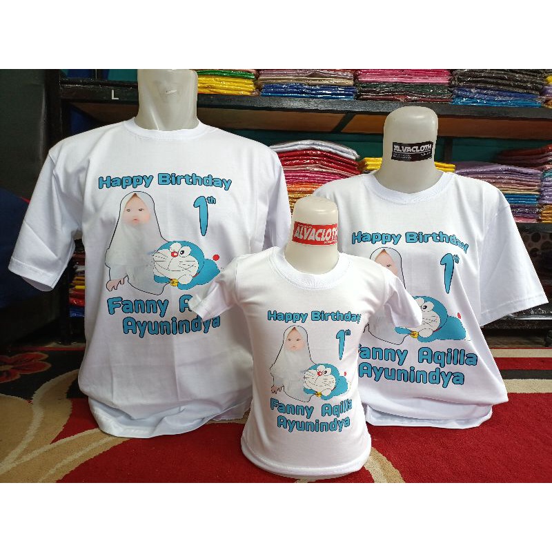 Jual paket ulang tahun / couple sablon ulang tahun / kaos sablon ulang ...