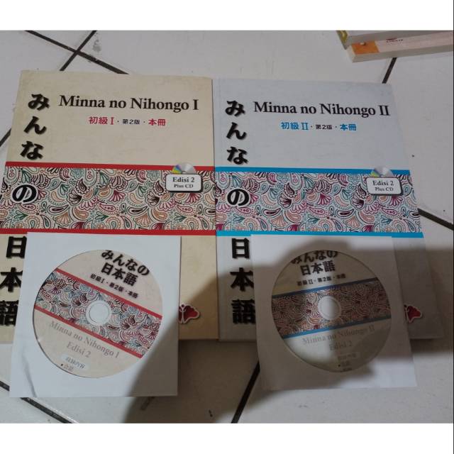 Jual Paket Buku Minna No Nihongo 1dan2 Full Jepang Pake Cd Ukuran Besar ...