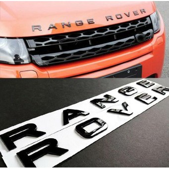 Jual Emblem Glossy Black Range Rover Letters.53x3.tt | Shopee Indonesia