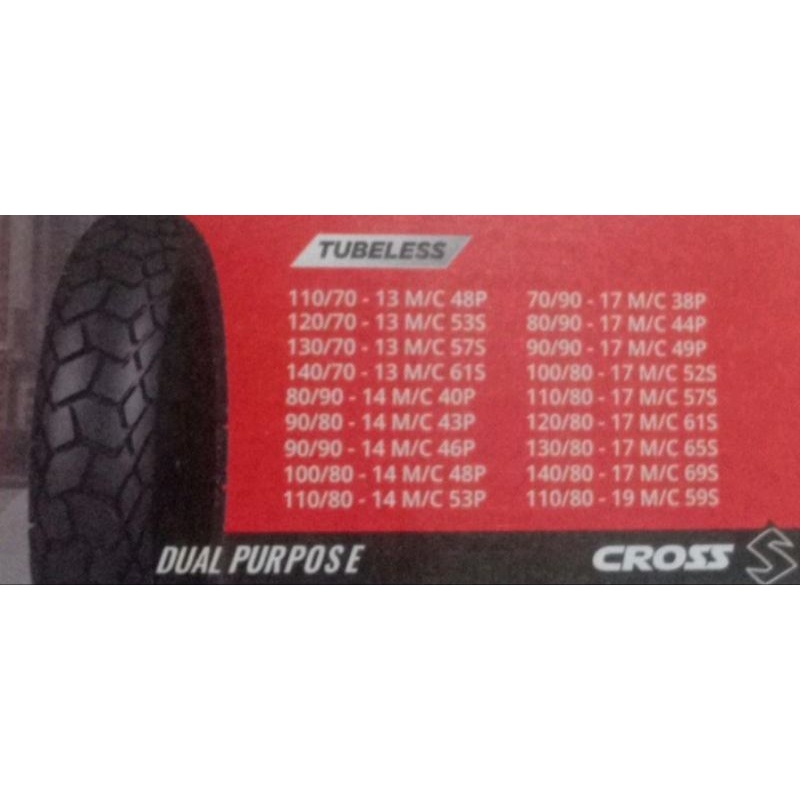 Jual semi rimba ban corsa luar tubles 120/80-17 on off road ban lumpur ...