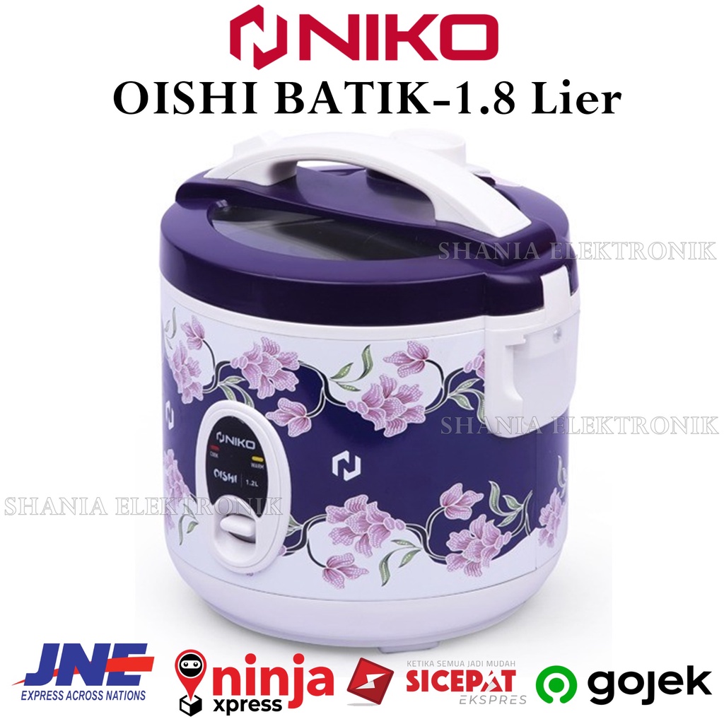 Jual Rice Cooker Niko OISHI Batik 1,8 LIter Dan 1.2 Liter Niko OISHI ...