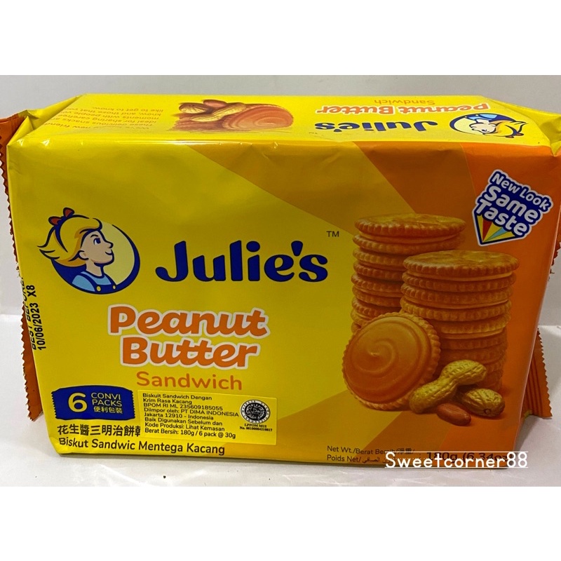 Jual Julies Biscuit/ Julie’s Lemon Puff Sandwich/ Julie’s Peanut Butter