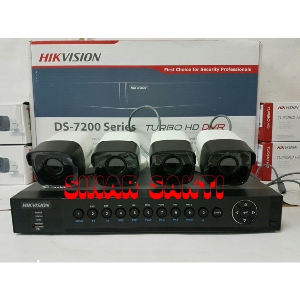 Jual Paket Cctv Mp Hikvision Ch Chanel Komplit Set Shopee Indonesia