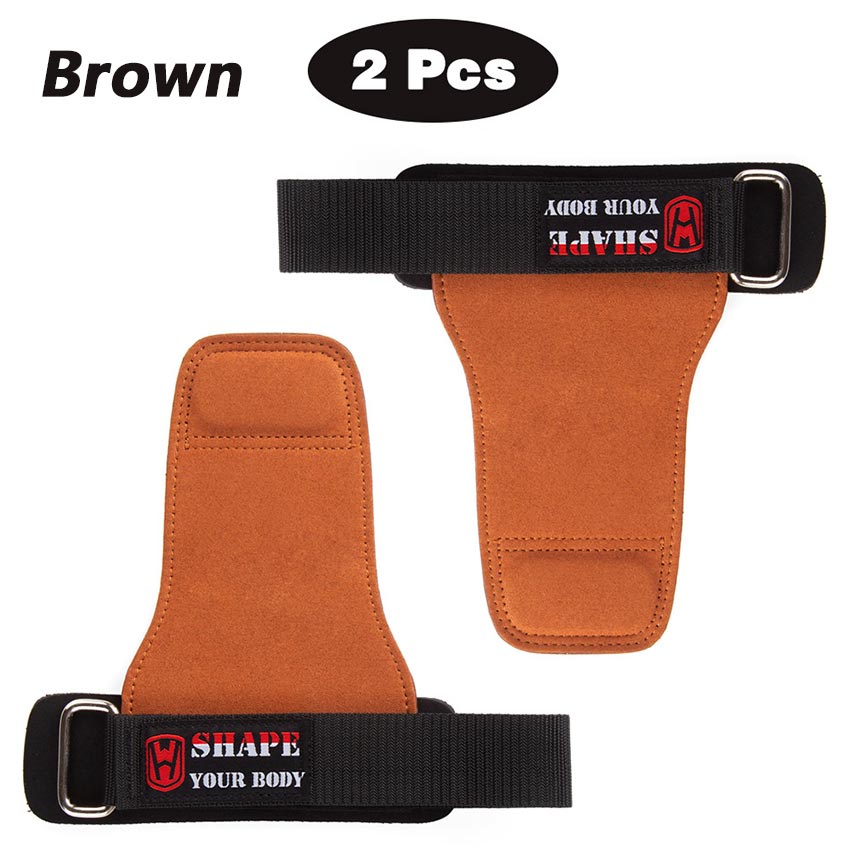 Jual 1 Pair Weight Lifting Hand Grip - Glove Fitness Kulit - Wrist ...