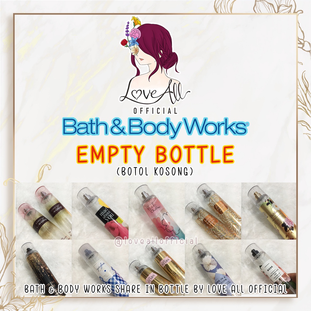 Jual Botol Kosong / Empty Bottle Bath And Body Works BBW Bath & Body ...