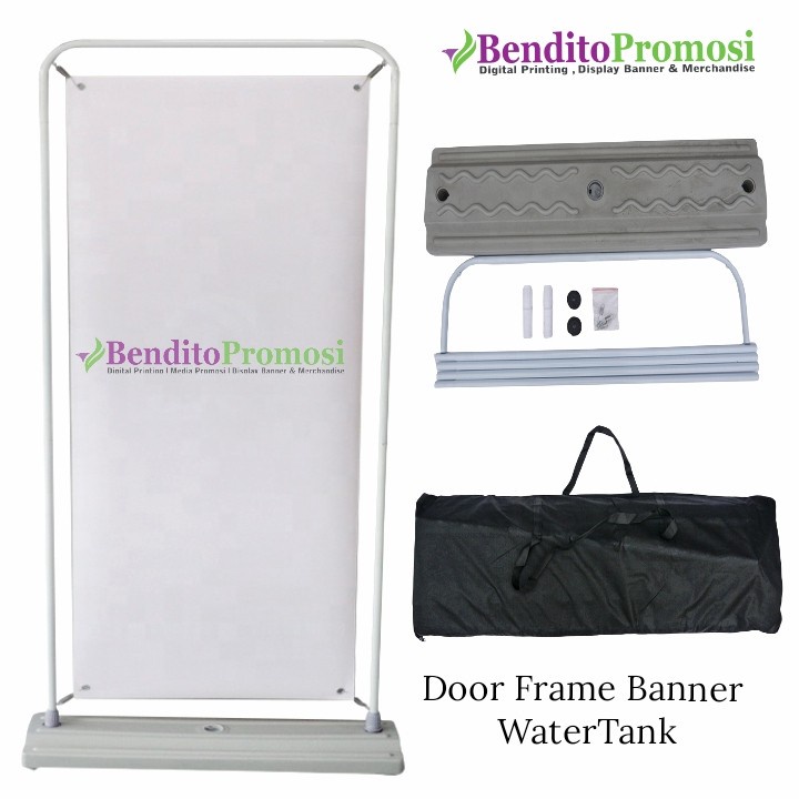 Jual Door Frame Banner Aluminium, Door Frame Water Tank, Standing