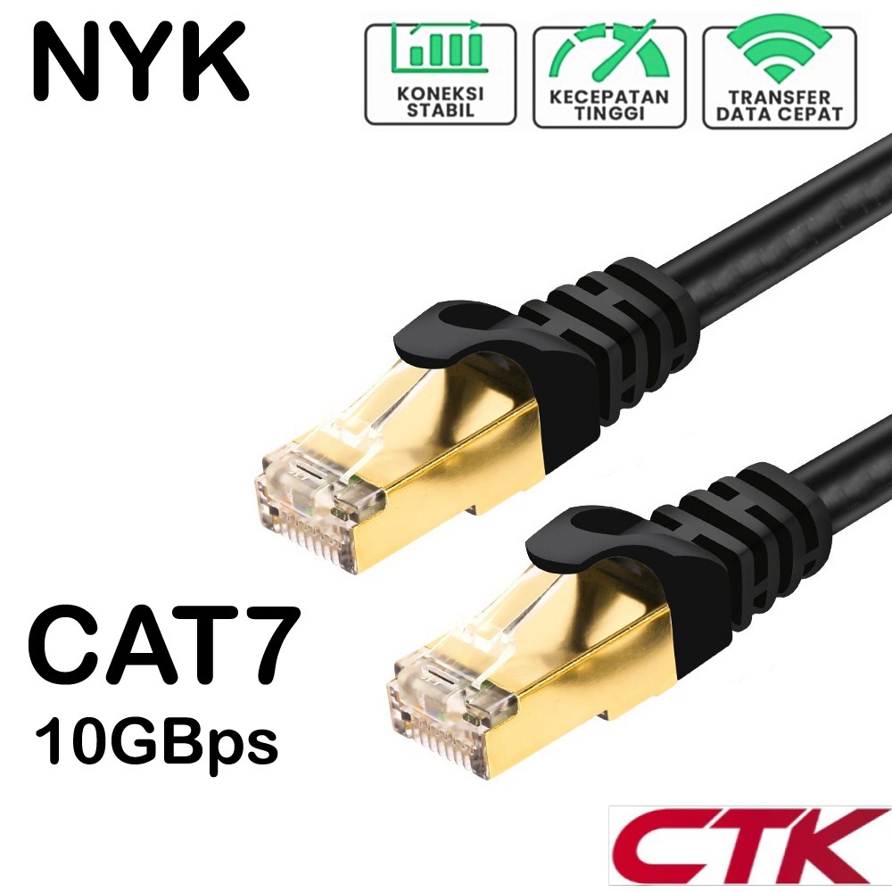 Jual Kabel LAN 30m CAT 7 Internet Jaringan Cat7 SSTP Network Patch