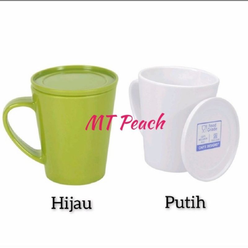 Jual Krischef Gelas Mug Melamine Dengan Tutup Mug With Lid Shopee Indonesia 7625