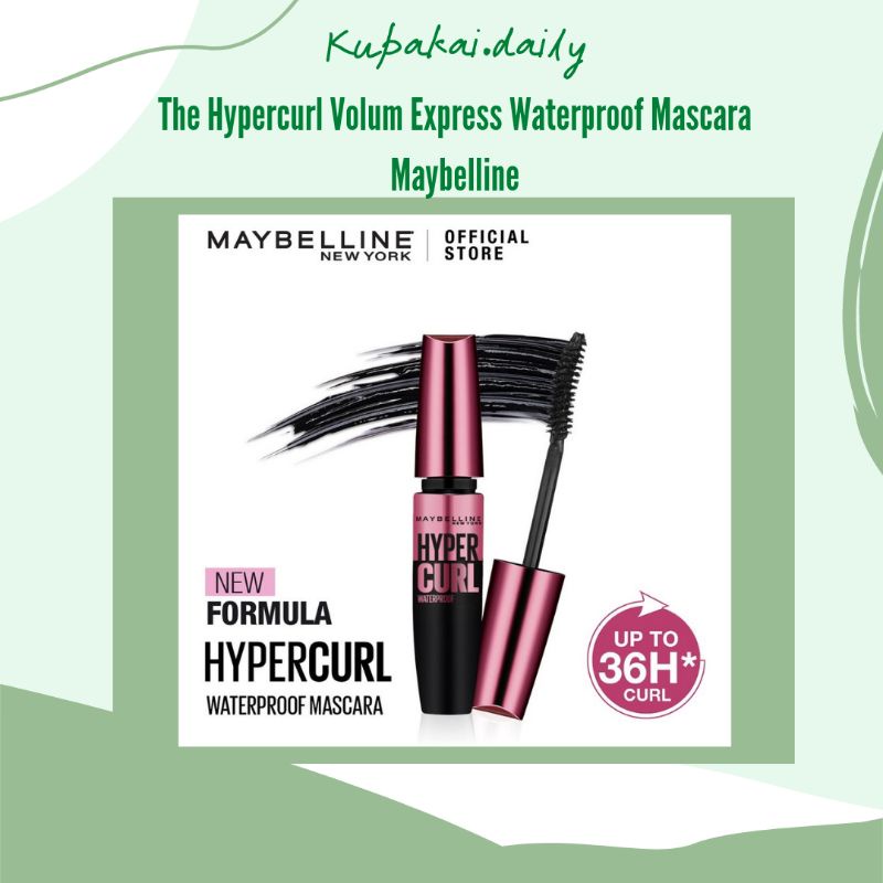 Jual The Hypercurl Volum Express Waterproof Mascara Maybelline Shopee Indonesia 1555