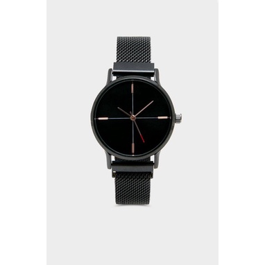 Jual Jane Janice Irony Watches Black Shopee Indonesia