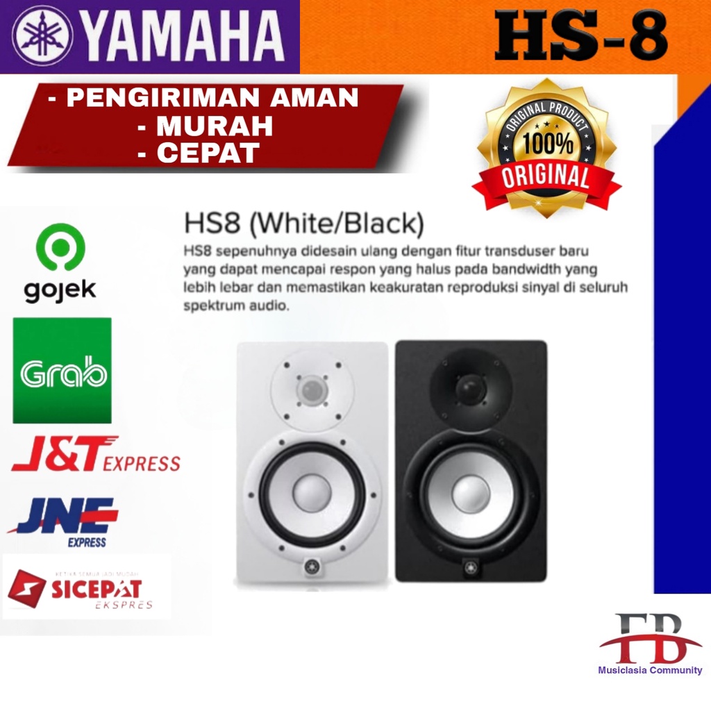 Jual Yamaha HS8 Studio Monitor Speaker HS Original Shopee