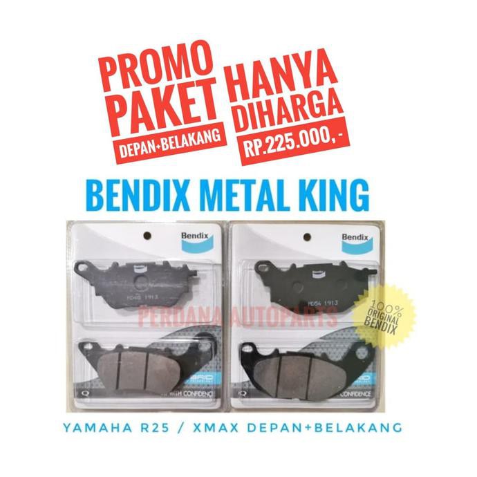 Jual Paket Kampas Rem Premium Yamaha R Xmax Jamin Asli Bendix Metal