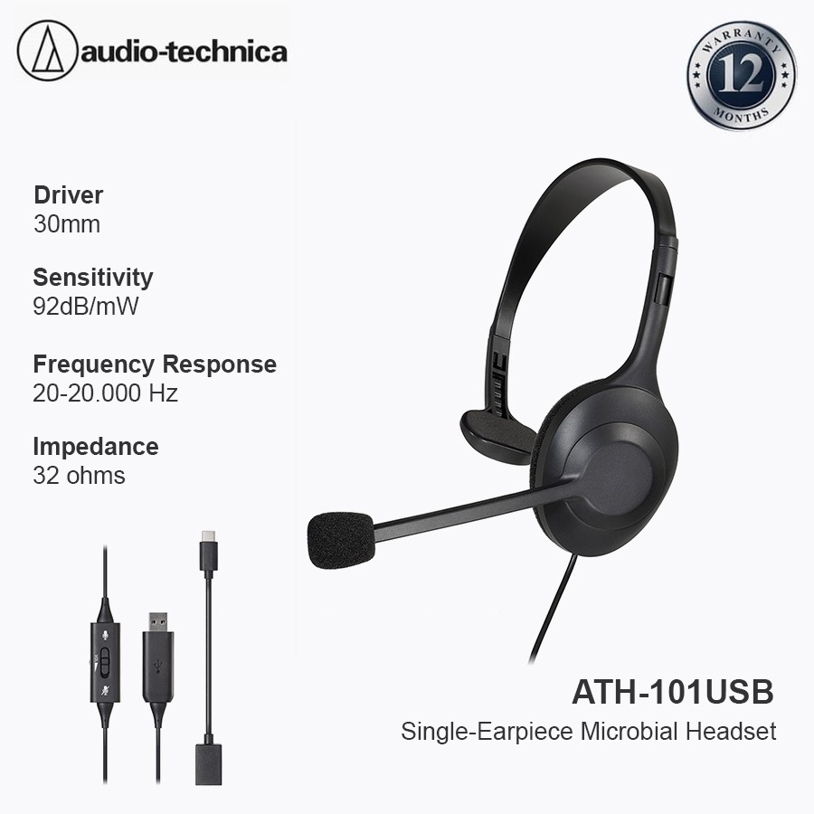 Audio-Technica ATH-101USB Open Back USB Headset