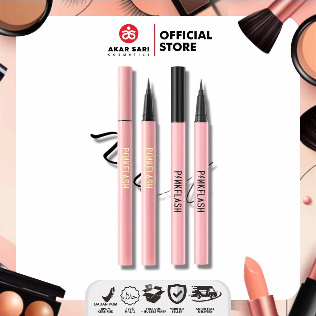 Jual Pinkflash Waterproof Easy Eyeliner Pf E01 Shopee Indonesia 