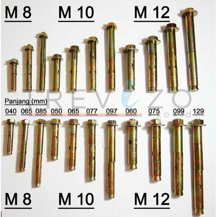 Jual Dinabolt Dynabolt 16mm panjang berbagai ukuran harga per 10pcs ...