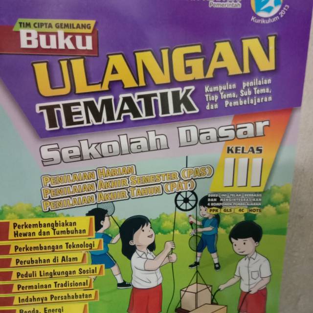 Jual Buku Ulangan Tematik SD kelas 3 Kurikulum 2013 | Shopee Indonesia
