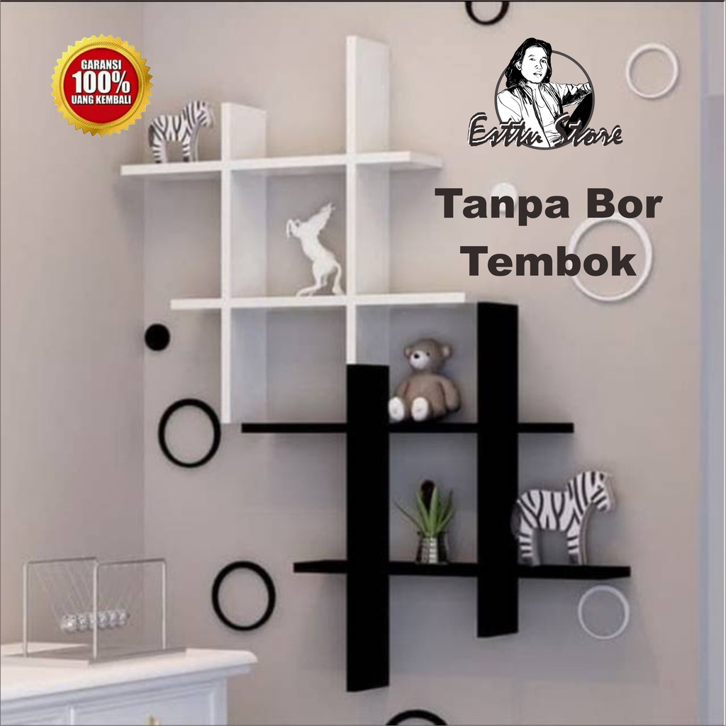 Jual Rak Dinding Tagar Hiasan Dinding Rak Dinding Kotak Tempel Minimalis Sudut Kamar 7927