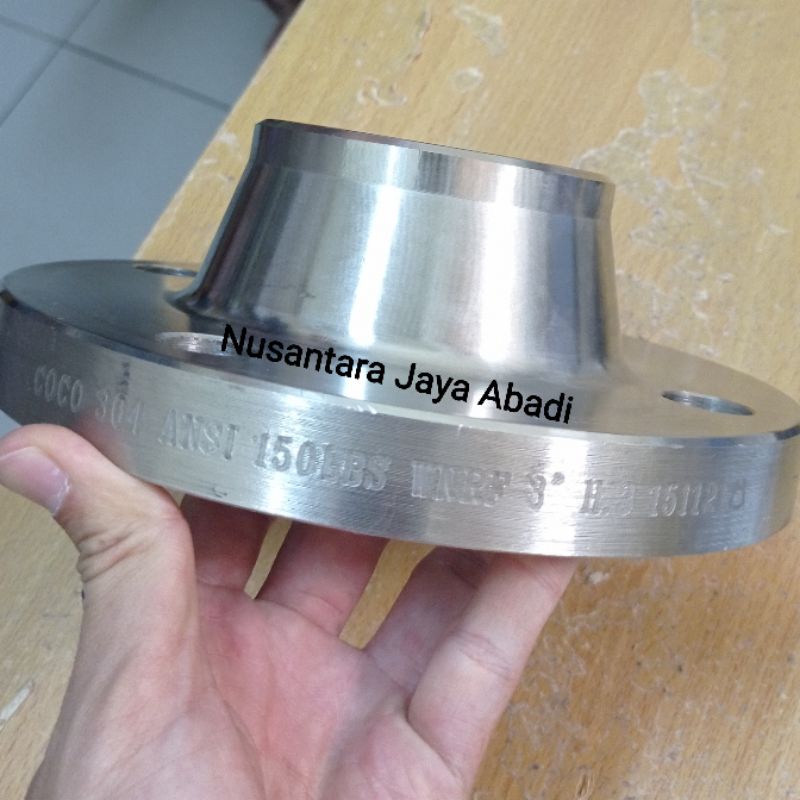 Jual Flange WNRF Welding Neck Stainless 304 Ansi 150 Lb 3 