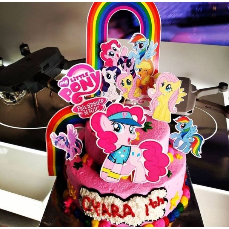 Jual kue ultah / ulang tahun little pony 2 tingkat | Shopee Indonesia