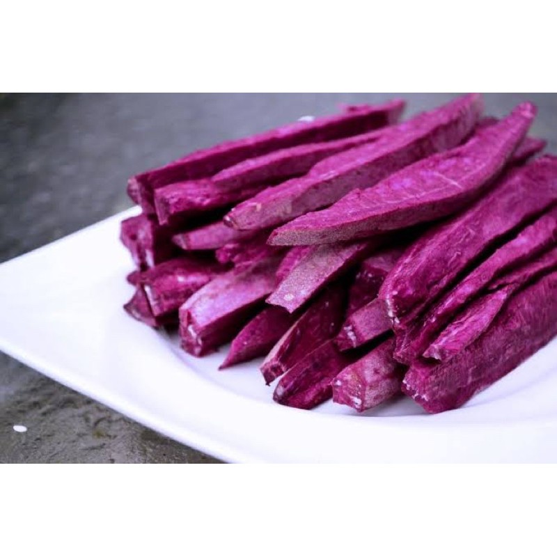 Jual Frozen Purple Sweet Potato Fries Ubi Goreng Ungu 500gr | Shopee ...