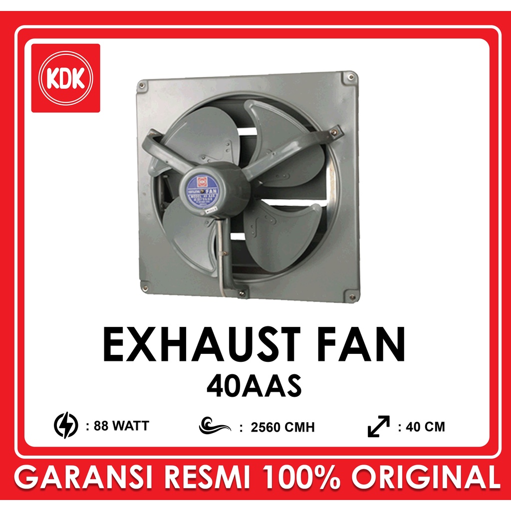 Jual KDK Exhaust Fan Dinding 16 inch 40AAS Kipas Angin Hisap Wall Low