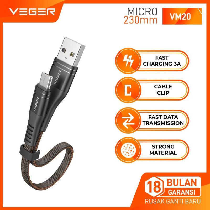 Jual Veger Vm Veger Vm Ac Kabel Data Micro Type C Lightning