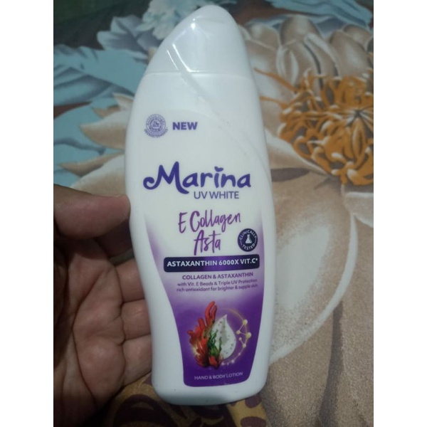 Jual Marina UV White Hand & Body Lotion E Collagen Asta 185 ml Shopee