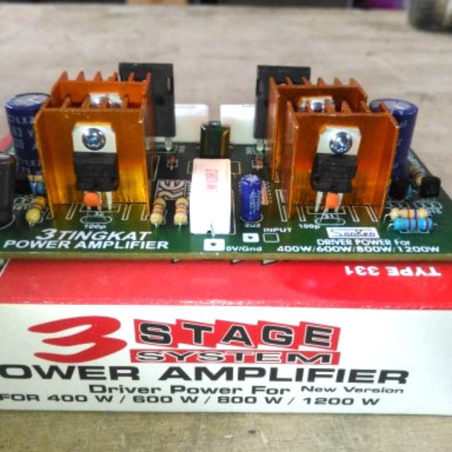 Jual Kit power driver amplifier mono 3 tingkat matador ( 331 ) | Shopee