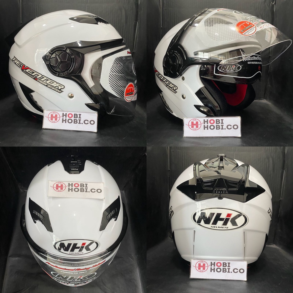 Jual Helm Nhk Reventor Solid White Polos Helm Nhk Halfface Helm Nhk