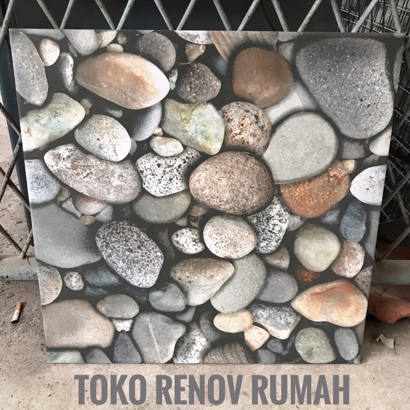 Jual keramik lantai 50x50 motif batu (kasar)/ keramik motif batu alam