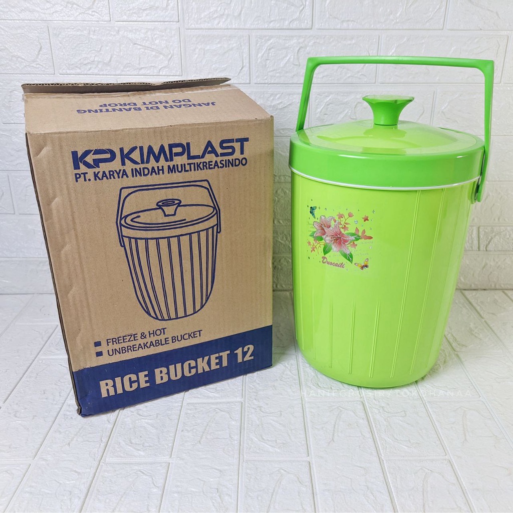 Jual Kimplast Rice Bucket 12 Liter - Rice Bucket Kimplast | Tempat ...