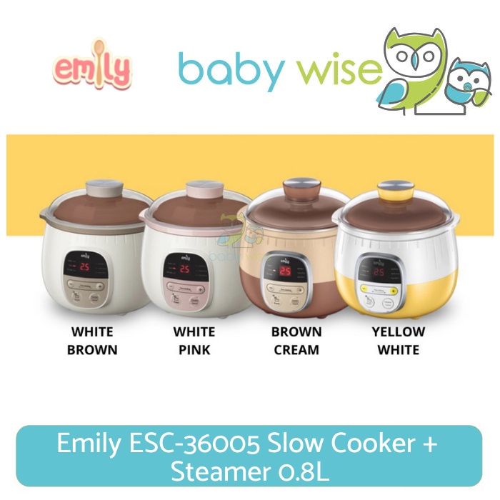 Jual Emily ESC36005 Slow Cooker + Steamer 0.8L Shopee Indonesia