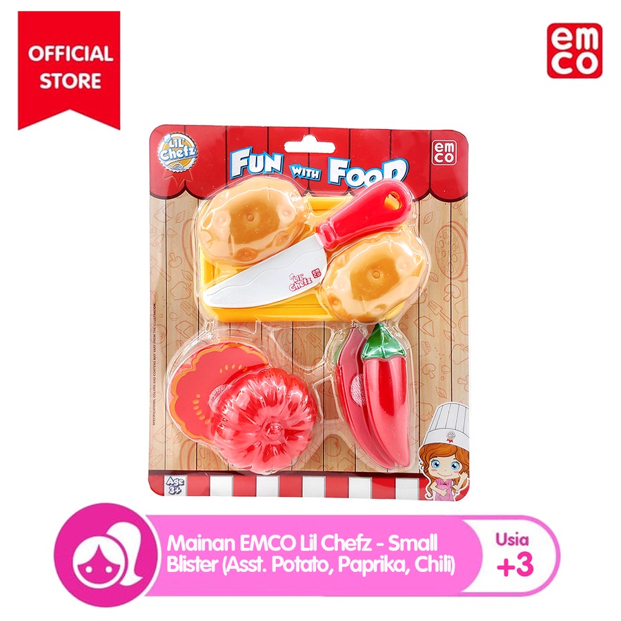 Jual Mainan Emco Lil Chefz Small Blister Asst Potato Pumpkin Chilli Shopee Indonesia