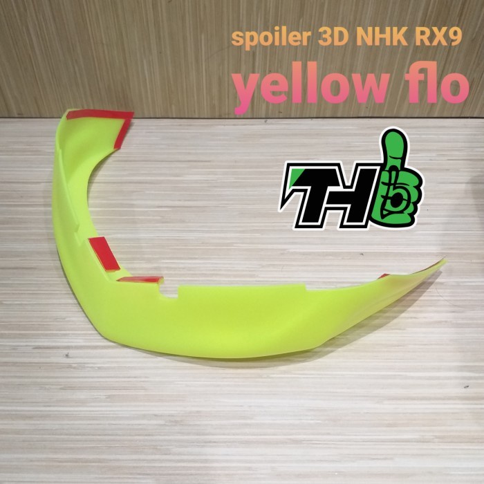 Jual spoiler NHK RX9 3D Yellow flo | Shopee Indonesia