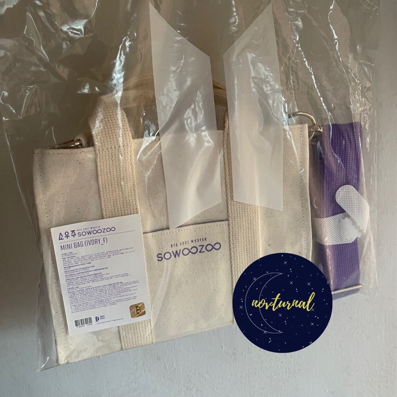 Jual BTS 2021 MUSTER SOWOOZOO SWZ MINI BAG IVORY ONLY OFFICIAL NO PC